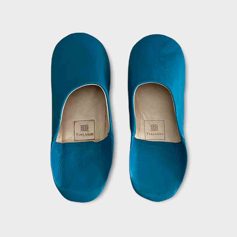 Marokkanske slippers - Mørk turkis (kvinde) - Billede 2