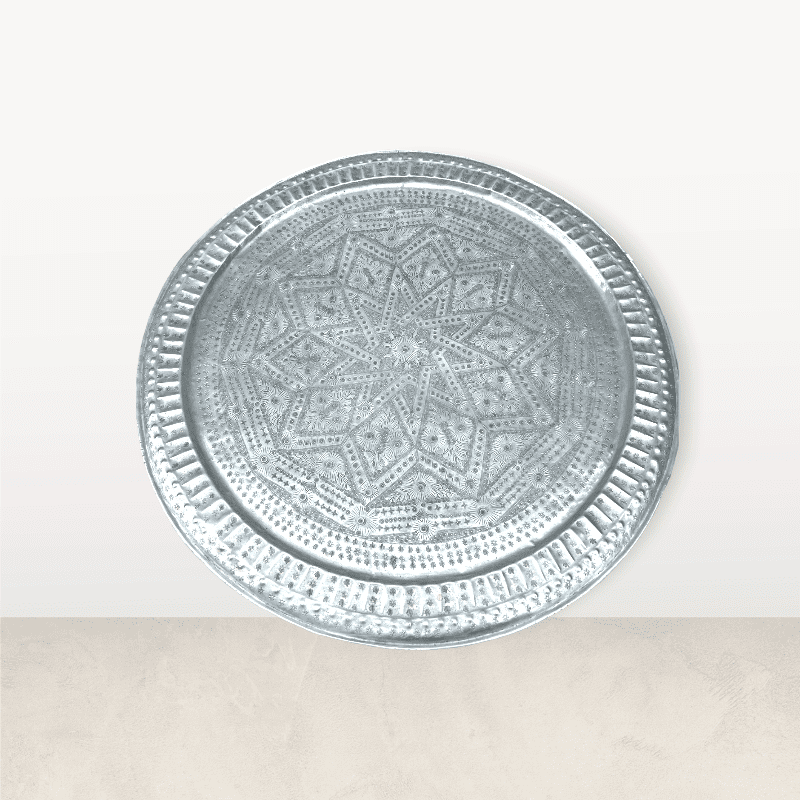 Antikt bakkebord i aluminium - Billede 5