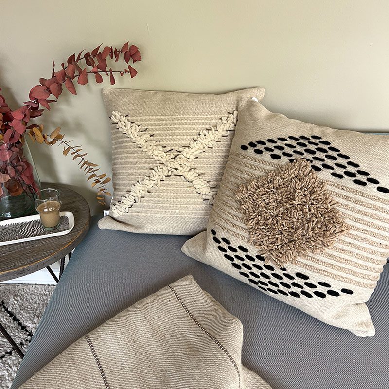 Pude SABLE beige/hvid - Billede 3