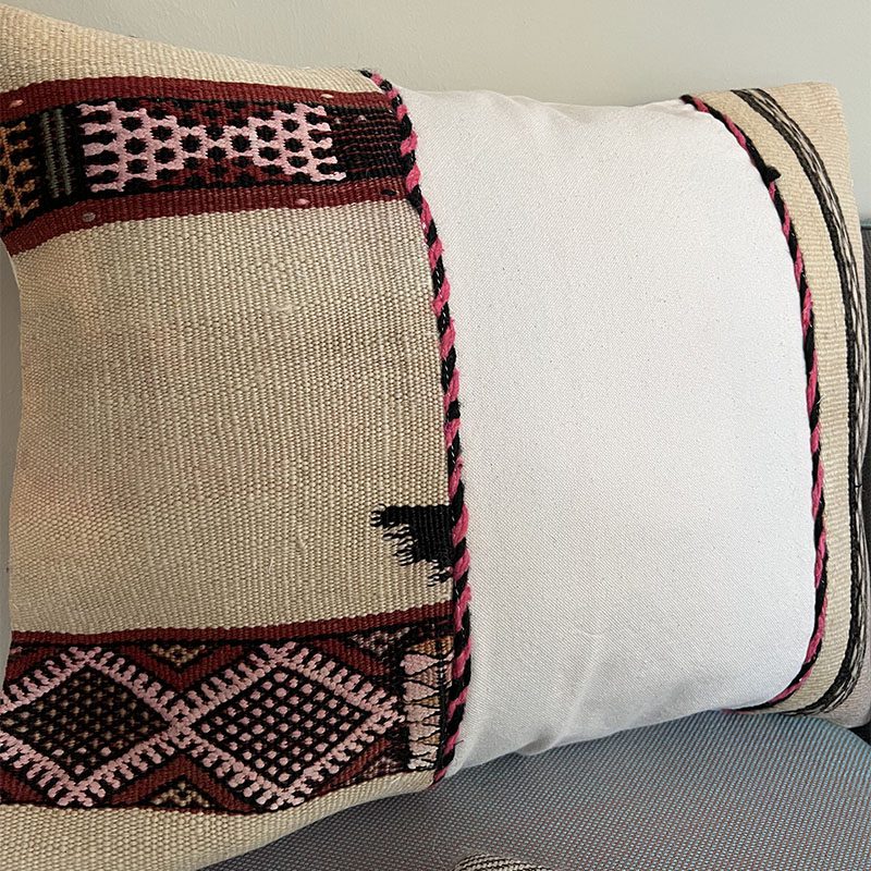 Pude vintage Kelim OURIKA Lille - Billede 2