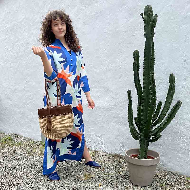 Kjole str. M (blåtoner) - Billede 6