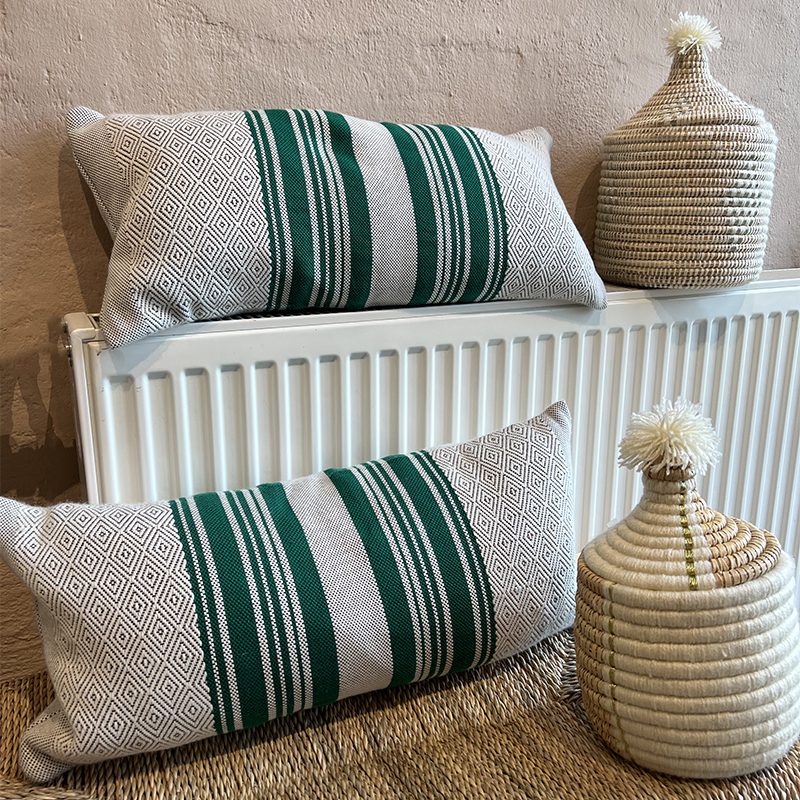 Lille pude i uld og bomuld FOREST - Billede 3