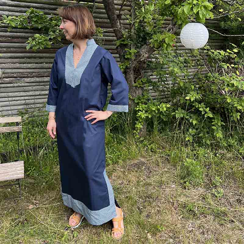 Kjole str. M (blåtoner) - Billede 10