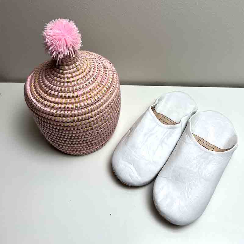 Lille lyserød kurv med låg - Billede 3