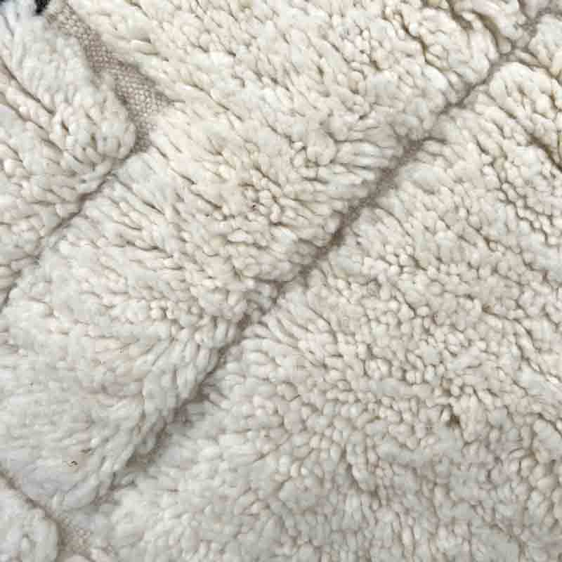 Håndvævet uldtæppe Beni Ouarain GRAPHIT 110x160 - Billede 3