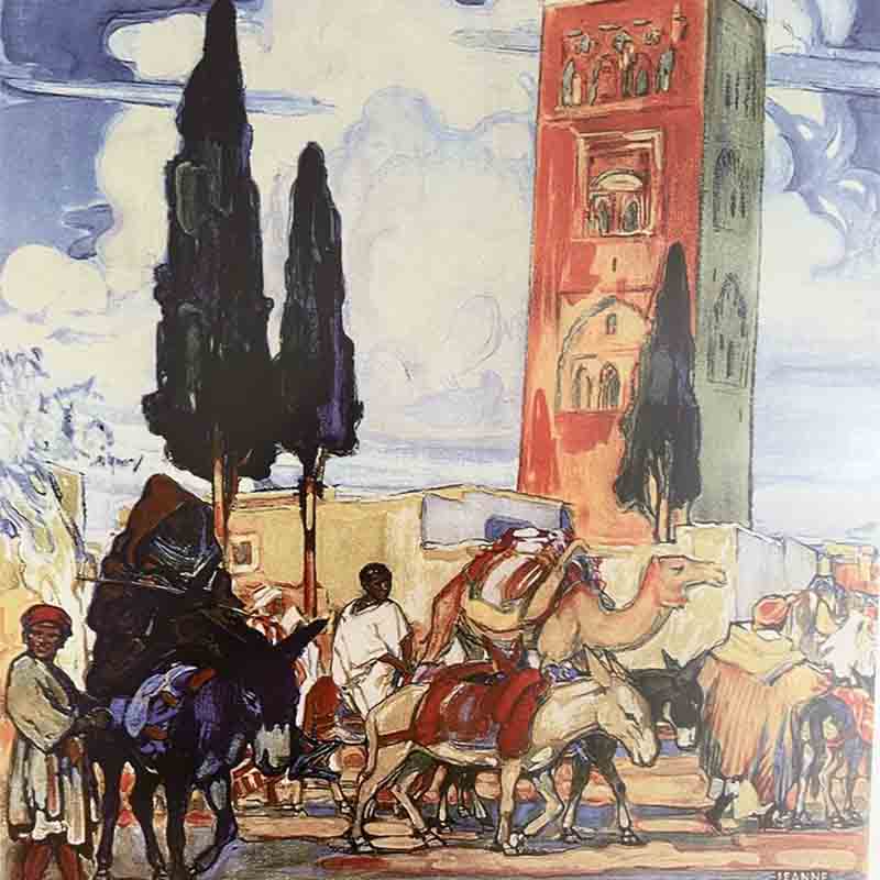 Plakat 40x60 cm. BORDEAUX-MAROC - Billede 3