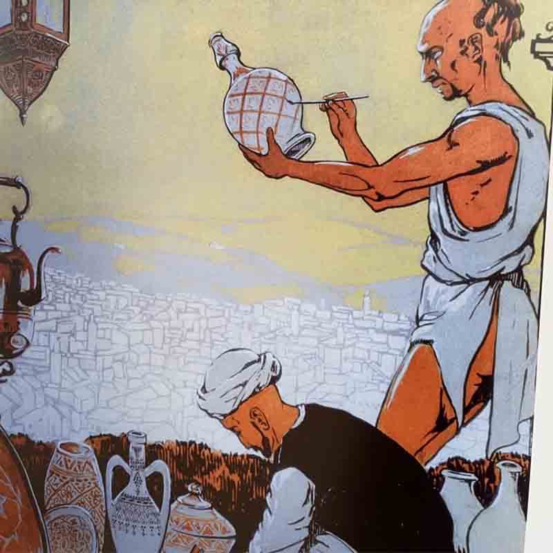 Plakat 40x60 cm. FOIRE DE FEZ - Billede 2