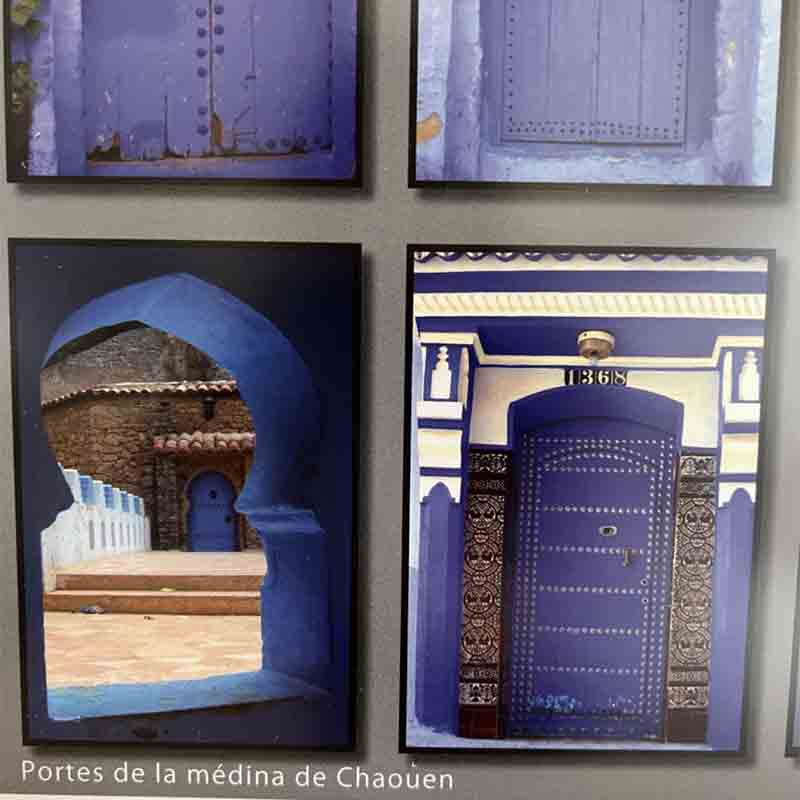 Plakat 50x70 cm. PORTES DE LA MÉDINA DE CHAOUEN - Billede 2