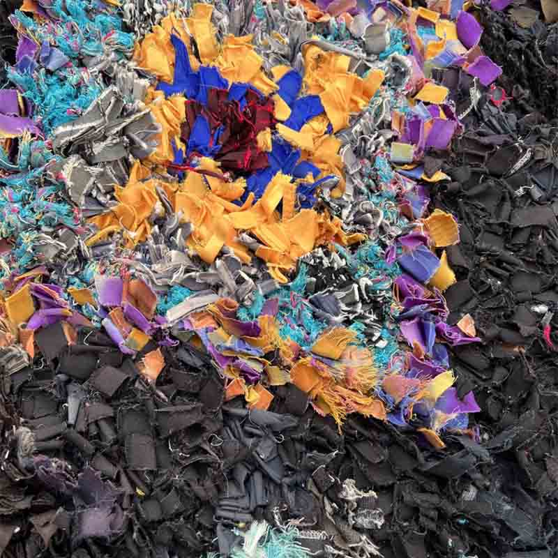 Marokkansk Boucherouite tæppe -SORT SOL 88x210 - Billede 4